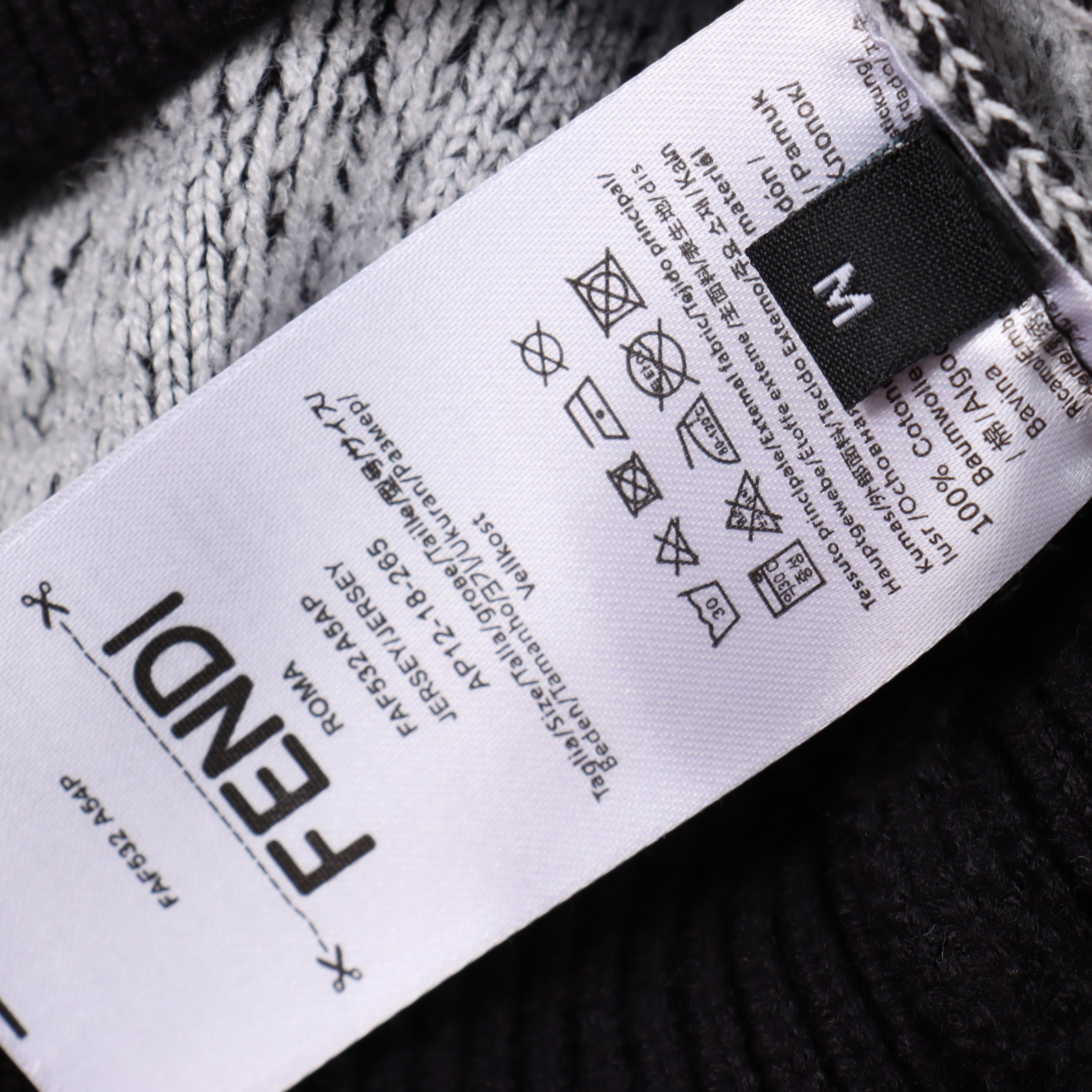 Fendi FD FF Jacquard Sweater Cardigan