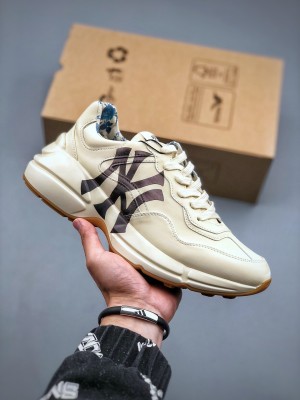 Gucci（古驰）Rhyton 系列 × MLB 纽约洋基队联名款老爹鞋