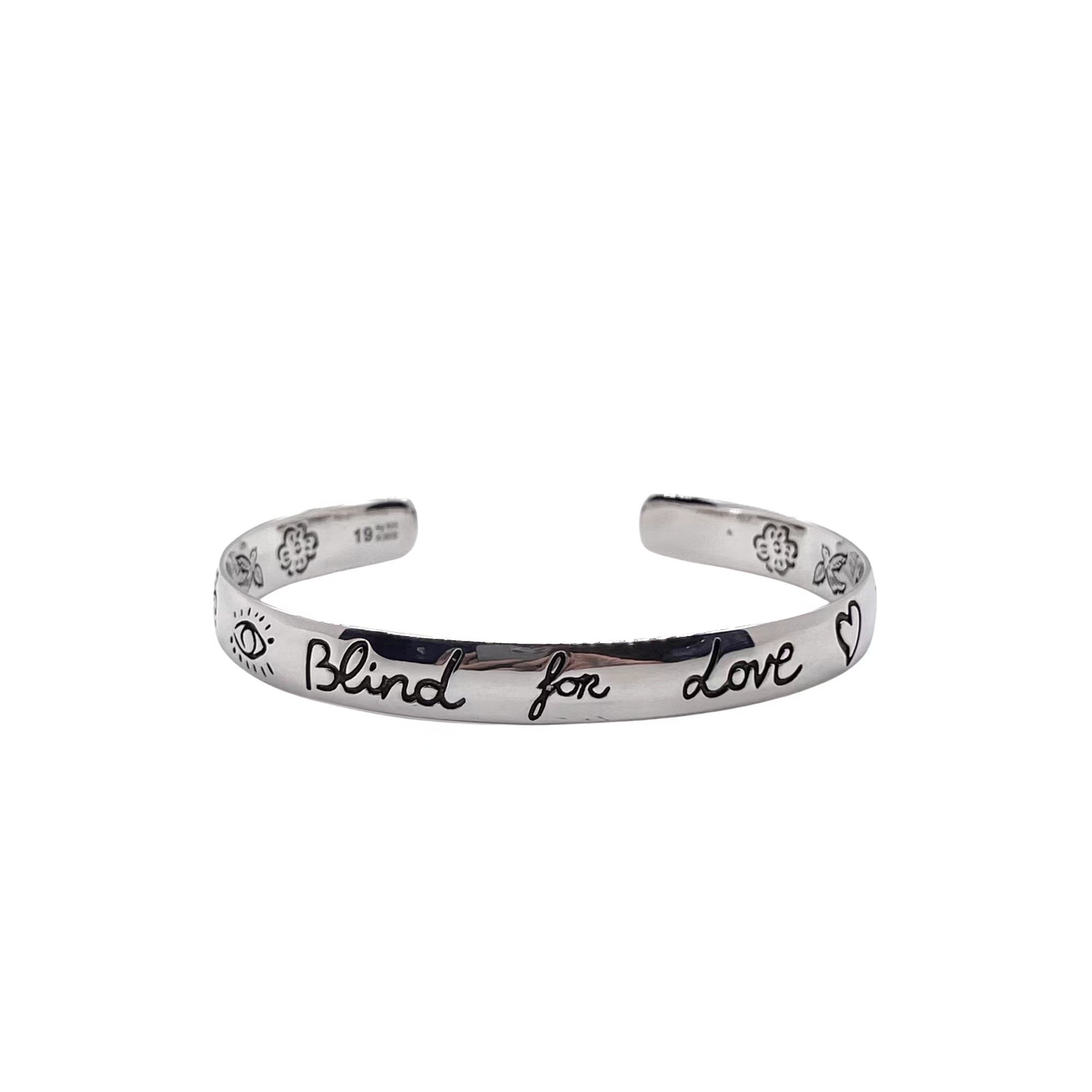 Gucci wide bird and flower bracelet