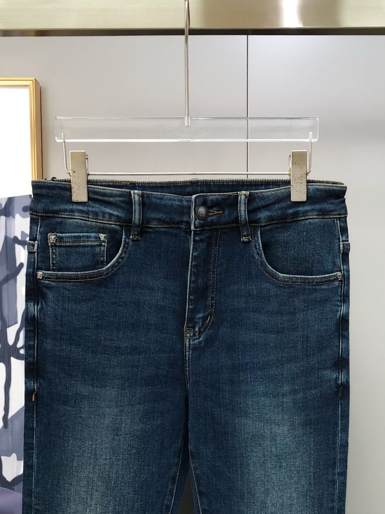 Versace 2025 Early Autumn New Men's Slim Fit Jeans