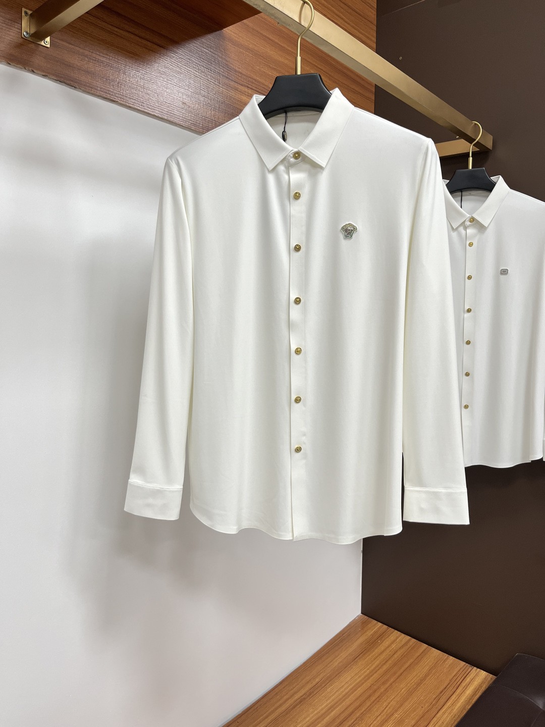Versace 25S Autumn Men's Long-Sleeved Shirt