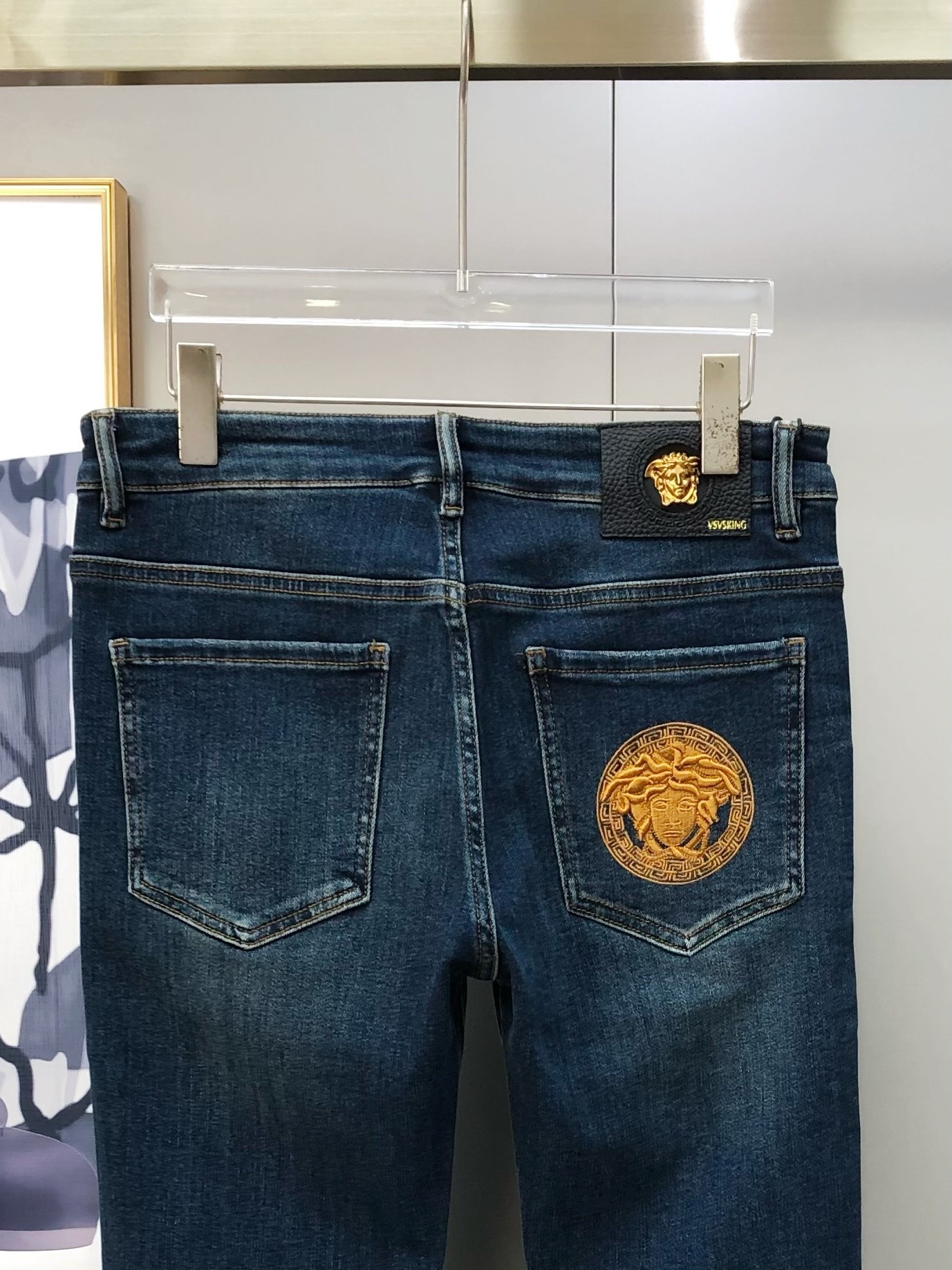 Versace 2025 Early Autumn New Men's Slim Fit Jeans