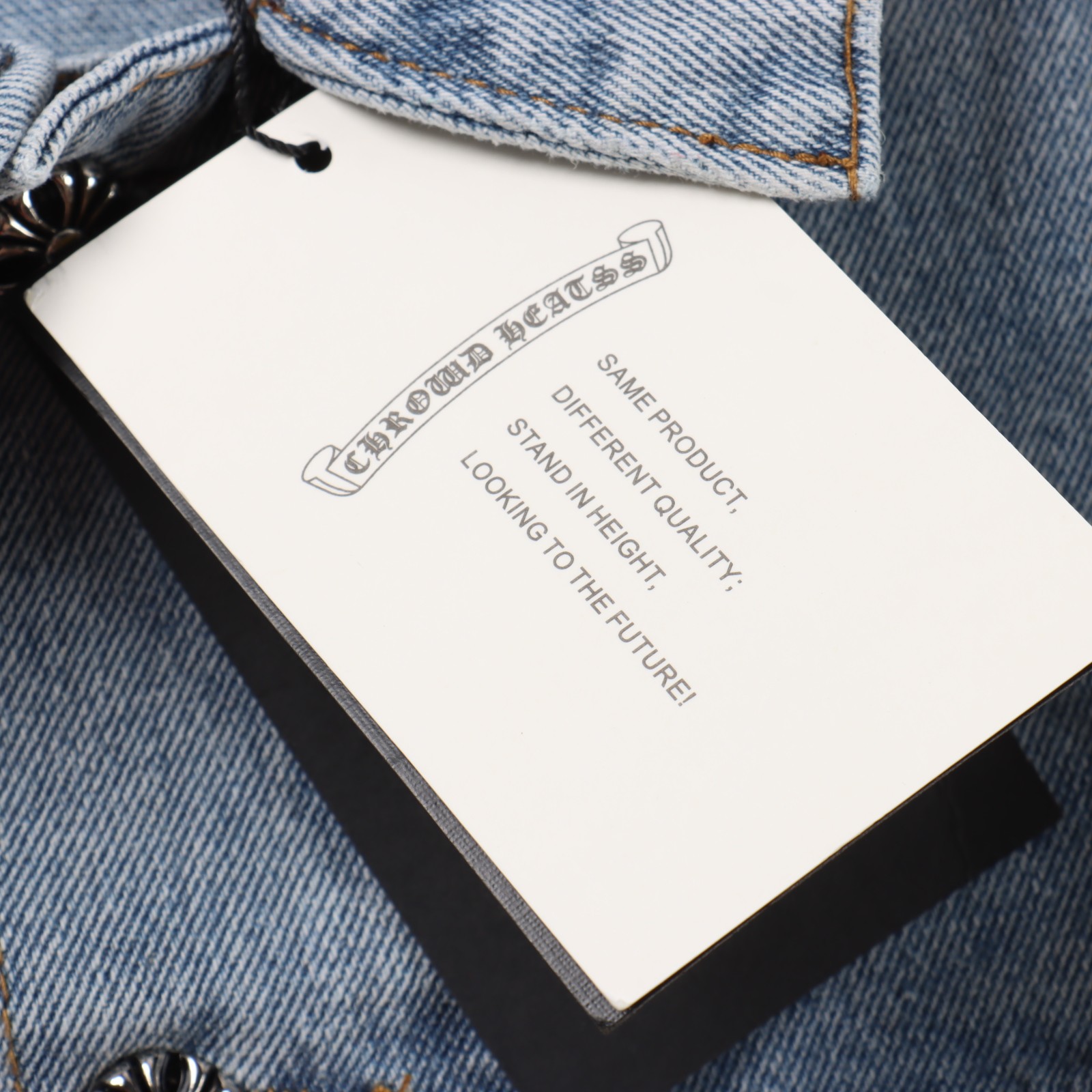 Chrome Hearts Cross-Back Denim Jacket