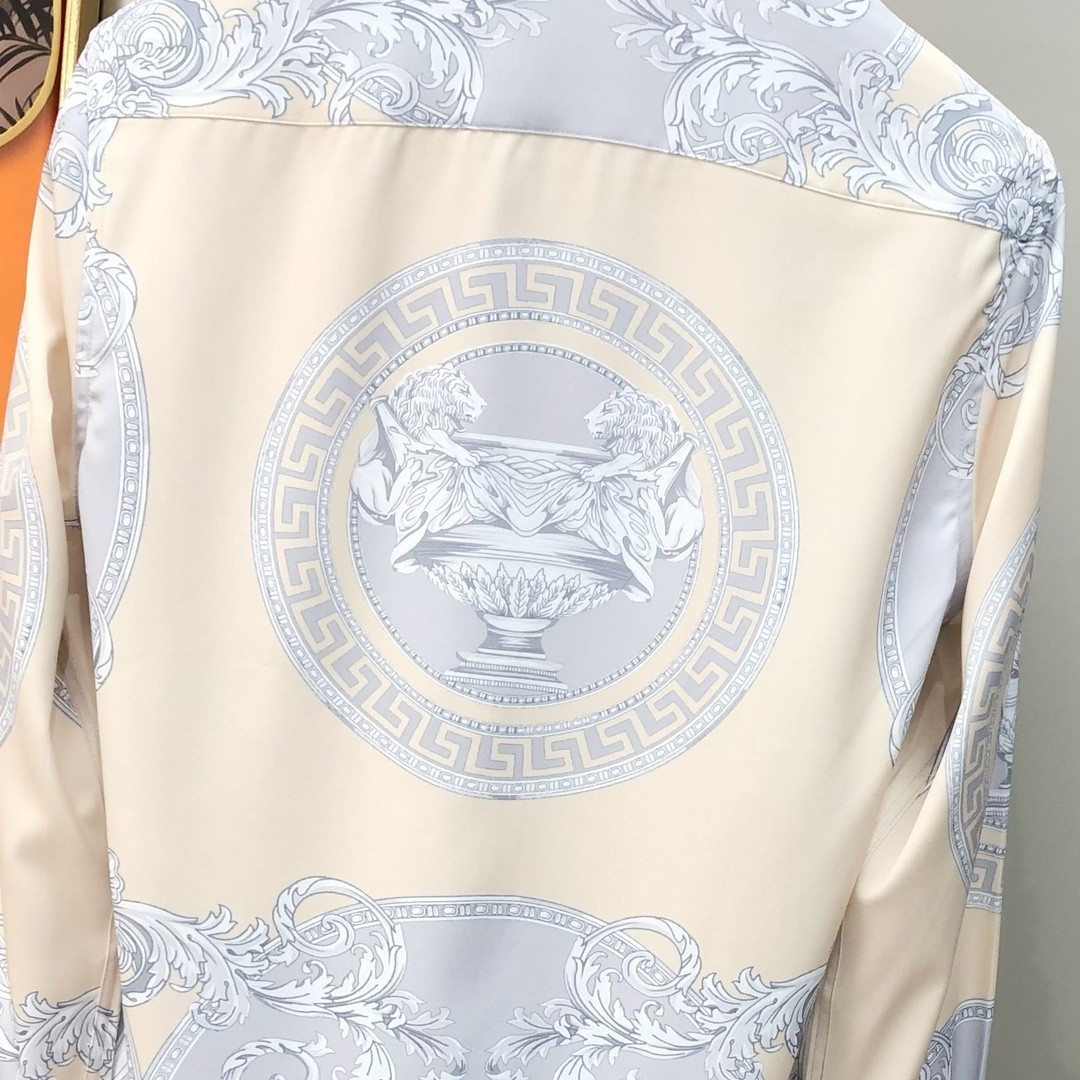 Versace 2025 New Men's Casual Long-Sleeved Shirt