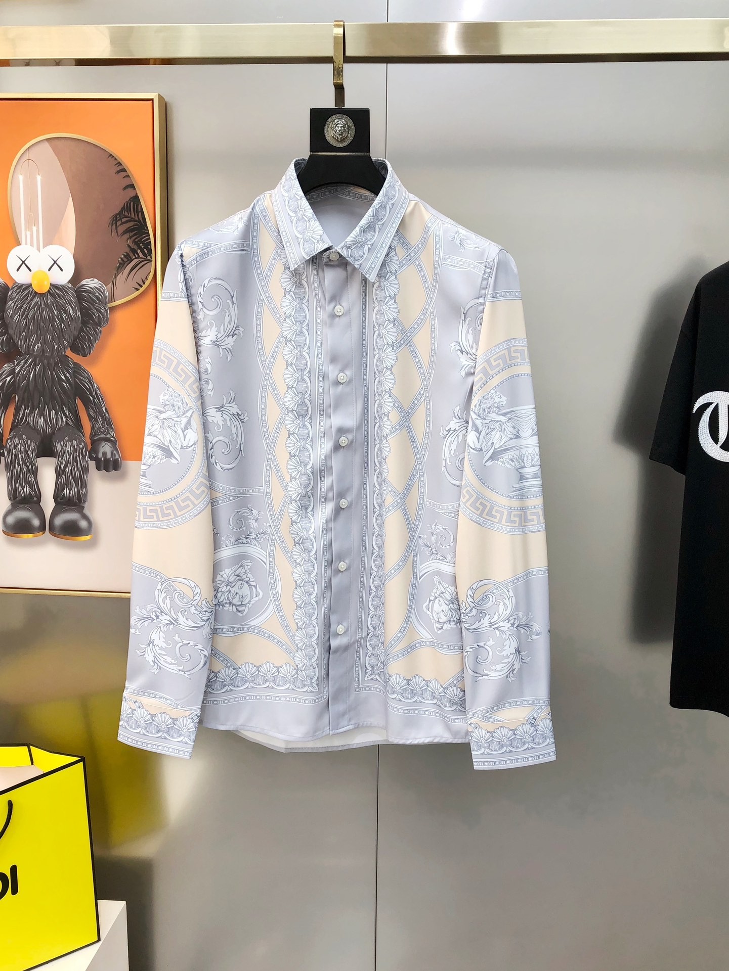 Versace 2025 New Men's Casual Long-Sleeved Shirt