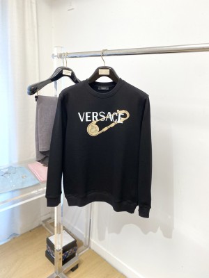 Versace, 2025 New Arrival Hoodie (Black and White Matching)